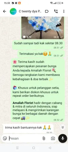 Testimonial Standing Flower lippo village